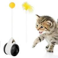 Mačke igračke za unutrašnja mačka Interaktivna valjka mačka igračka s Catneip Peather Ballance Balsing
