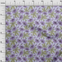 Onoone baršunaste ljubičaste tkanine cvjetni prekrivajući materijal Ispiši šivanje tkanine sa dvorištem širom