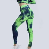 Crne joge hlače za žene Žene rebraste konzerve usjeva High struk kratke hlače Yoga odijelo za hlađenje tave casual mahune zelene s