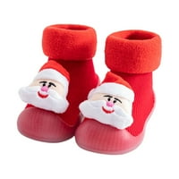 Shldybc cipele za hodanje, božićne plišane cipele za bebe 0- godine stare čarape za bebe cipele Muškarci