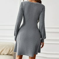 Ženska džemper džemper, modni struk Slim Fit V džemper za džemper izrezala tkanina elastična za zabavu