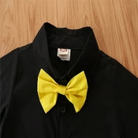 Toddler Boys Formalni odjel gospodin odijelo za dječake Majica kratkih rukava + Bowtie + Hlače kratkih