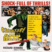 Stvorenje sa atomskim mozgom centra Desno: Richard Denning 1955. Movie Poster Masterprint