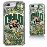 Ohio Bobcats iPhone Glitter Paisley Design Case