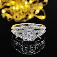 Kuharski prsten Podesivi novi dizajn zvona Srebrna boja vjenčani prsten za žene za angažovanje poklona
