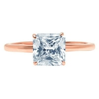 1. CT briljantan aspekser Clear Simulirani dijamant 18k ružičasto zlato pasijans prsten sz 9