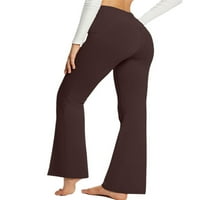 GLONME DAMIES Sport pantalone od lagane noge joga hlače visoke struk gamaše trčanje slim fit workout