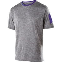 Holloway SportSwear XL dječaci elektronske majice kratkih rukava grafit Heather Purple 222626