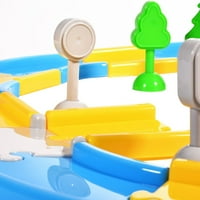 LumiParty Kids City Track PlaySet, Cartoon Fire Control Engineering Type igračka, inženjerska kuća igračka