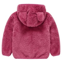 Toddler Boy odjeća za dijete i dječji medvjedi uši slatka jakna Čvrsta boja kapuljača Dječji džemper
