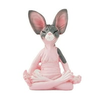 Meditacija Sphyn Cat statue Kolekcionarni Zen Yoga Pose Buddha CAT dekor statue