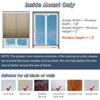 Keego Nema bušenja bežičnih mobilnih sjenila saće prozore zaslijepljene jednostavne instalacije Toplinska