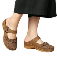 Knqrhpse papuče za žene sandale za dame djevojke udobne gležnjače šuplje okrugle nožne klinove ženske papuče papuče za žene