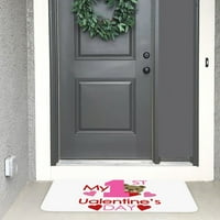 Bacajte pokrivače MAT kupaonica sretan ukrasni unutarnji unutrašnjoworna Valentinovo ulaz na otvorenom kućni dekor Chilly pokrivač