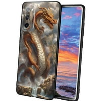 Majestic-Dragon-Realms-telefon, deginirani za Samsung Galaxy A02S Case Muškarci Žene, Fleksibilan silikonski udarni kofer za Samsung Galaxy A02S