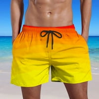 Muške kratke hlače Ležerne prilike modne gradijentne kratke hlače Džepovi nacrtavanje elastičnih struka Hlače na plaži Workout Himbarde