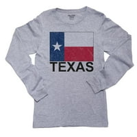 Teksasna državna zastava - specijalna majica s dugim rukavima od vintage izdanka