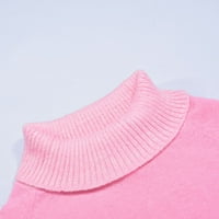 Tosmy džemperi za žene Ženska džemper za dugme Duks sa punim bojama Pleteni dugi vrhunski vrhovi za
