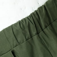 Wozhidaoke Muške hlače Radne pantalone za muškarce Kombinezone Sportske hlače Pantalone sa džepovima sa zatvaračem Hlače Muški povremeni zeleni 3xl