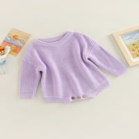 Amilieee bebe džemper dječak djevojka zimska odjeća pletene prevelike romper tople dugih rukava