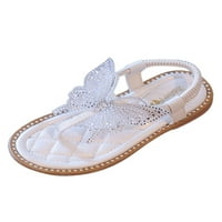 Eloshman Girls Haljina Sandal Butterfly Thong Sandale Ljetne princeze Cipele Ležerne prilike Lagani