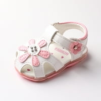 SDJMA TODDLER Baby Girls Slatke cipele izdubljene mekane djece Cvijeće sjaje neklizne sandale