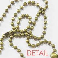 Ogrlica od žutog zelenog cvijeća Boja privjesak za vintage lančane perle