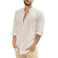 Muška majica Casual Slim Fit Solid Dugi rukav košulja navratnikov