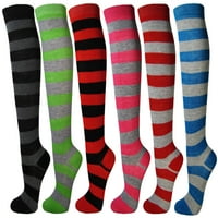 Ženske šarene sorte dizajne sortiranim koljeno visoke čarape za čarape)
