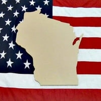 6 Wisconsin State, nedovršeni izrez drveni, palika, izgradnja-križ