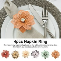 Wanwan salveta za prsten za višekratnu upotrebu Kompaktni trpezarijski stol za trpezariju Cvetni servis