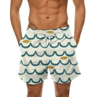 Lilgiuy muške otiske hlače za plažu surf hlače elastične čipke udružene hlače casual pantalone prodaje