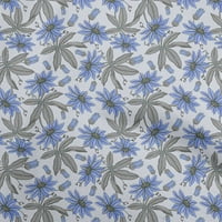 Onuone pamuk fle srednje plave tkanine cvjetna tkanina za šivanje tiskane ploče za obrtnog dvorišta širom dvorišta