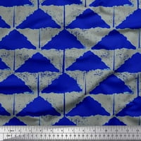 Soimoi viskoza šifon tkanina trokuta geometrijska tiskana tkanina od dvorišta široko