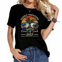 Porodični odmor Vintage Maryland Ocean City B Ženska majica kratkih rukava - stilski grafički tee sa