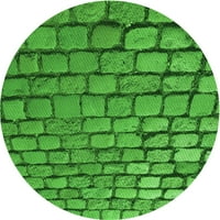 Ahgly Company u zatvorenom okruglom uzorkovima zelenih prostirki, 5 'krug