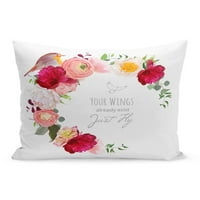 Elegantni cvjetni okrugli okrugli ranunculus Peony Rose Green Biljke jastučni jastučni poklopac