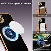 Magnetska futrola za iPhone [kompatibilan sa magsafe] Slatka ploča ljubavna srca uzorak s zaštitom fotoaparata,