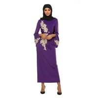 Duge haljine za plažu za žene Ženske pamučne vezene Fancy Maxi haljina haljina večera Abaya ženska ženska