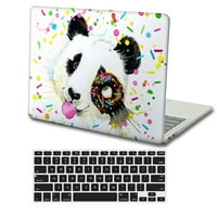 Kaishek je samo kompatibilan MacBook Air 13.6 Kućište za otpuštanje M2, plastična tvrda zaštitna kućišta s ljuske + crna poklopac tastature, životinja A 127