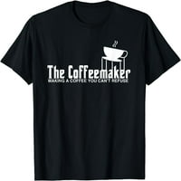 Barista majica smiješni kava poklon najbolja barista majica majica crna x-velika