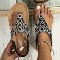 Sandale za žene Udobnost sa elastičnom kantama za gležnjeve Casual Bohemian Plaža cipele Modni dekor