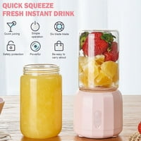 Prijenosni noževi ručni sok i miješajući sokovnik čaša za odvod za vodu za bebe Hrana za bebe Električna sokovnica ružičasta odijelo