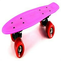 Mini glatka vožnja Cruiser Complete 17 Banana Skateboard W točkovi, abeci- ležajevi