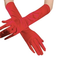 Žene satenske duge rukavice Opera vjenčane mladenke večernje stranke maturalne rukavice RD - crvena