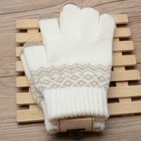 Par Ženske rukavice Jacquard Touch ekran jesen zima zadebljane vetrovne rukavice za putovanja