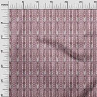 Onuone pamučne popline smeđe tkanine geometrijske šivaće zanatske projekte Tkanini otisci sa dvorištem