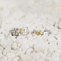 Glupe breze prsten podesivi šarmantni otvoreni manžetni stilski mali riblji prsten za žene bakreni srebro