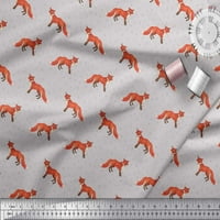 Soimoi siva modalna satenska tkanina za životinjsku ispis tkaninu uz dvorište široko