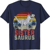 Tree Dinosaur Sestra Saurus Porodična majica
